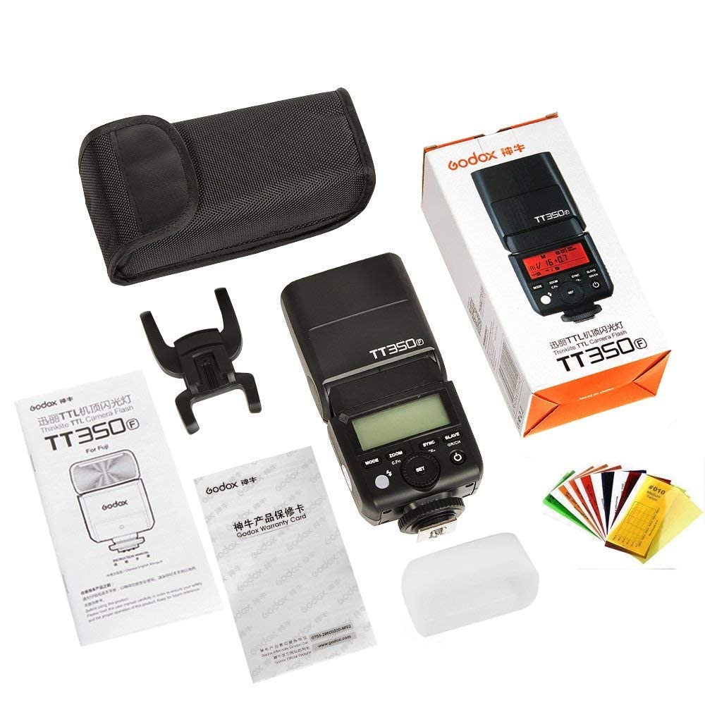 Godox TT350F TTL Kamerablitz Speedlite Blitzgerät für Fuji Kamera | 2.4G Wireless X System,GN36 1/8000s TTL HSS,Mini Kamera Blitzgerät für Fuji X-Pro2 X-T20 X-T2 XPro1 X-T10 X-E1 X-A3 X100F