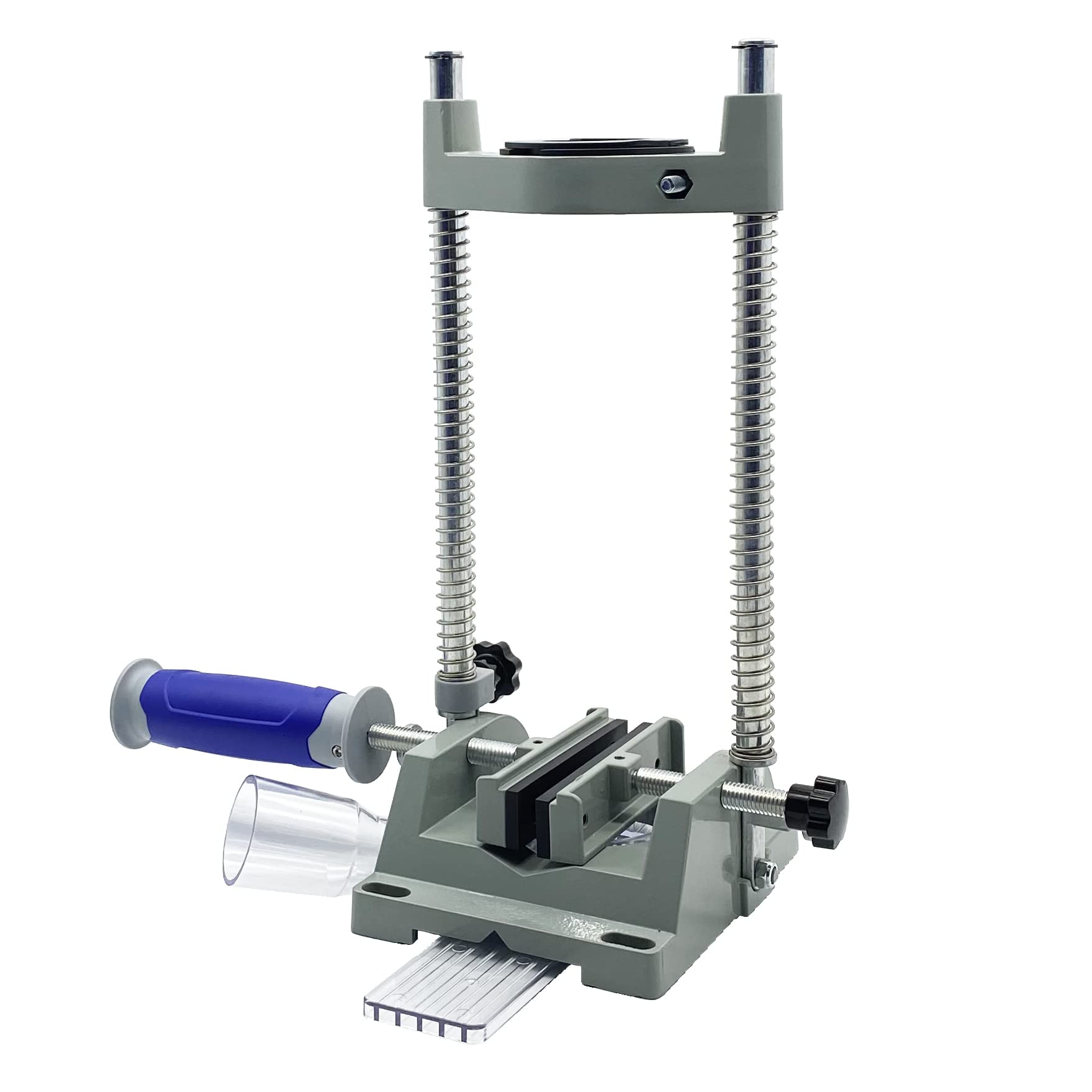 Tivoly 11110220007 Support de Perçage pour perceuse à collier de 43mm à 53mm, système de serrage rapide, Angle de perçage réglable, étau de serrage et système d'aspiration intégré
