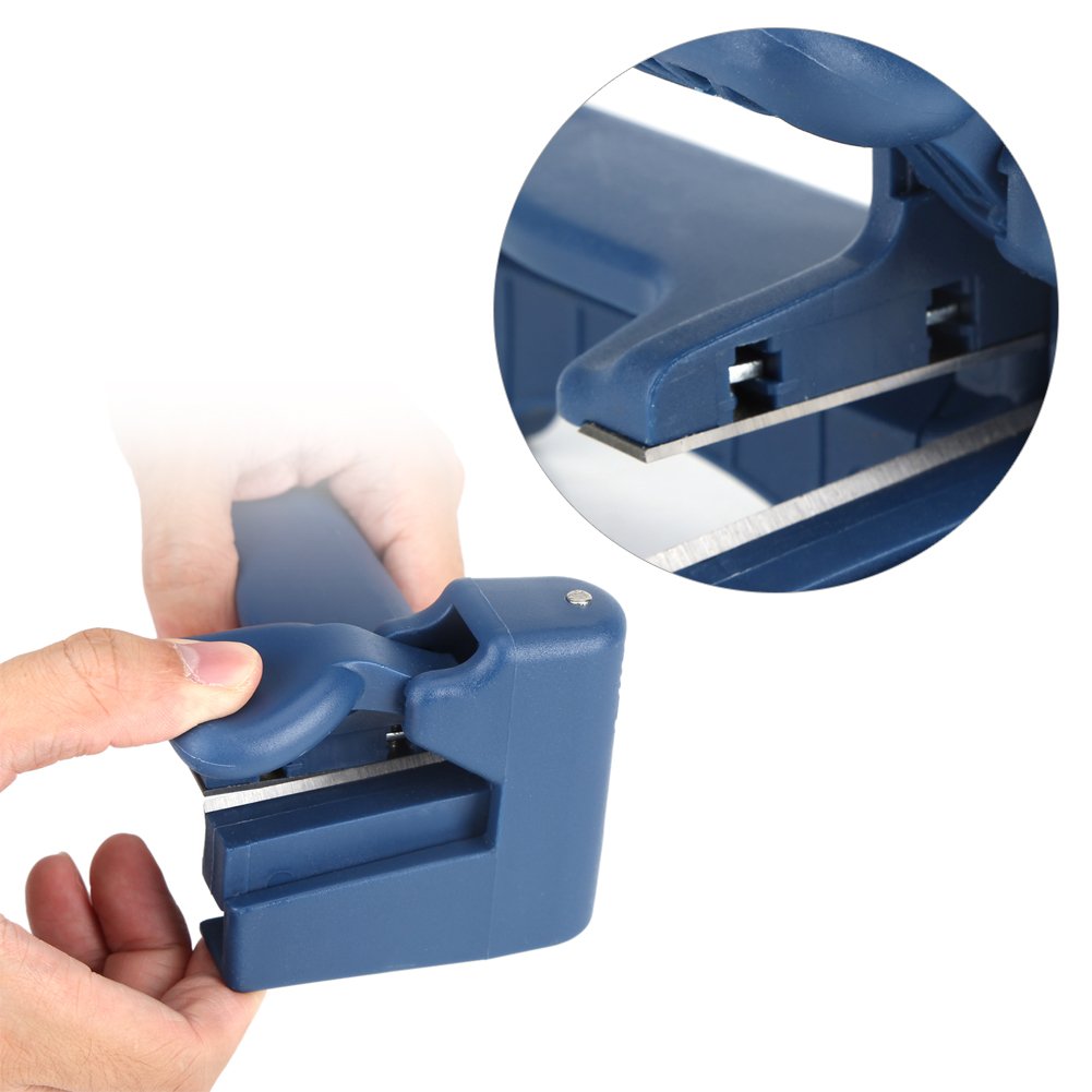 Yosoo Outil de Coupe Bordure Fin avec Lames Poignée Trimmer Tondeuse Machine Fin Coupe Set Manuel Outil de Travail du Bois Meubles Cabinet