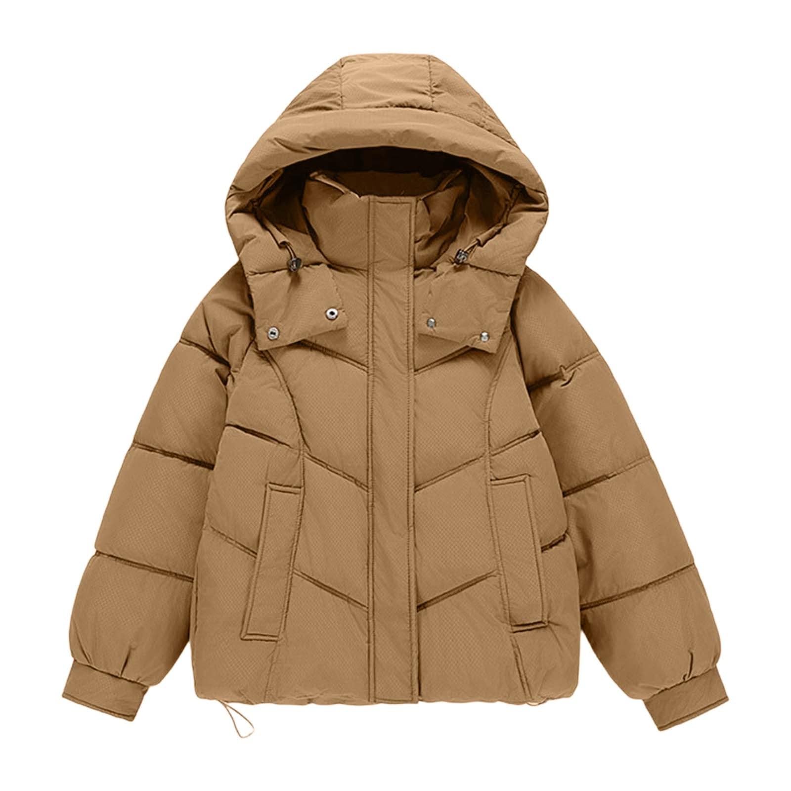 Genérico Plumifero Mujer Largo Con Capucha,Chaqueta De Invierno CáLida Con Capucha Y DiseñO De Colores Para Exteriores Y Climas FríOs