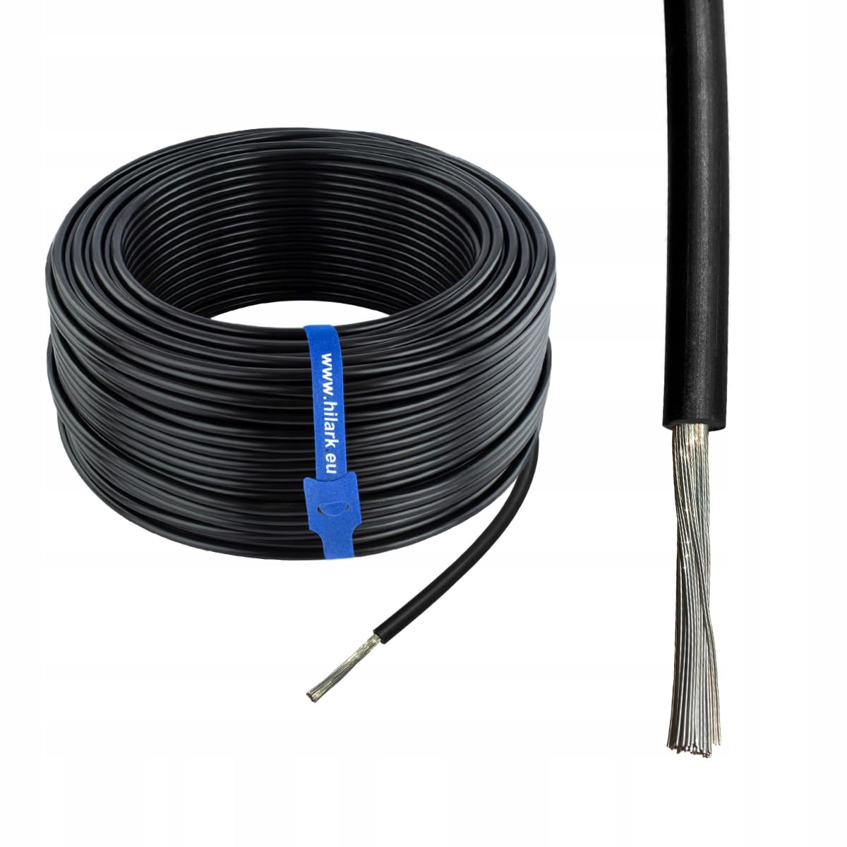 Cavo solare fotovoltaico 1x6mm2 nero - 50m