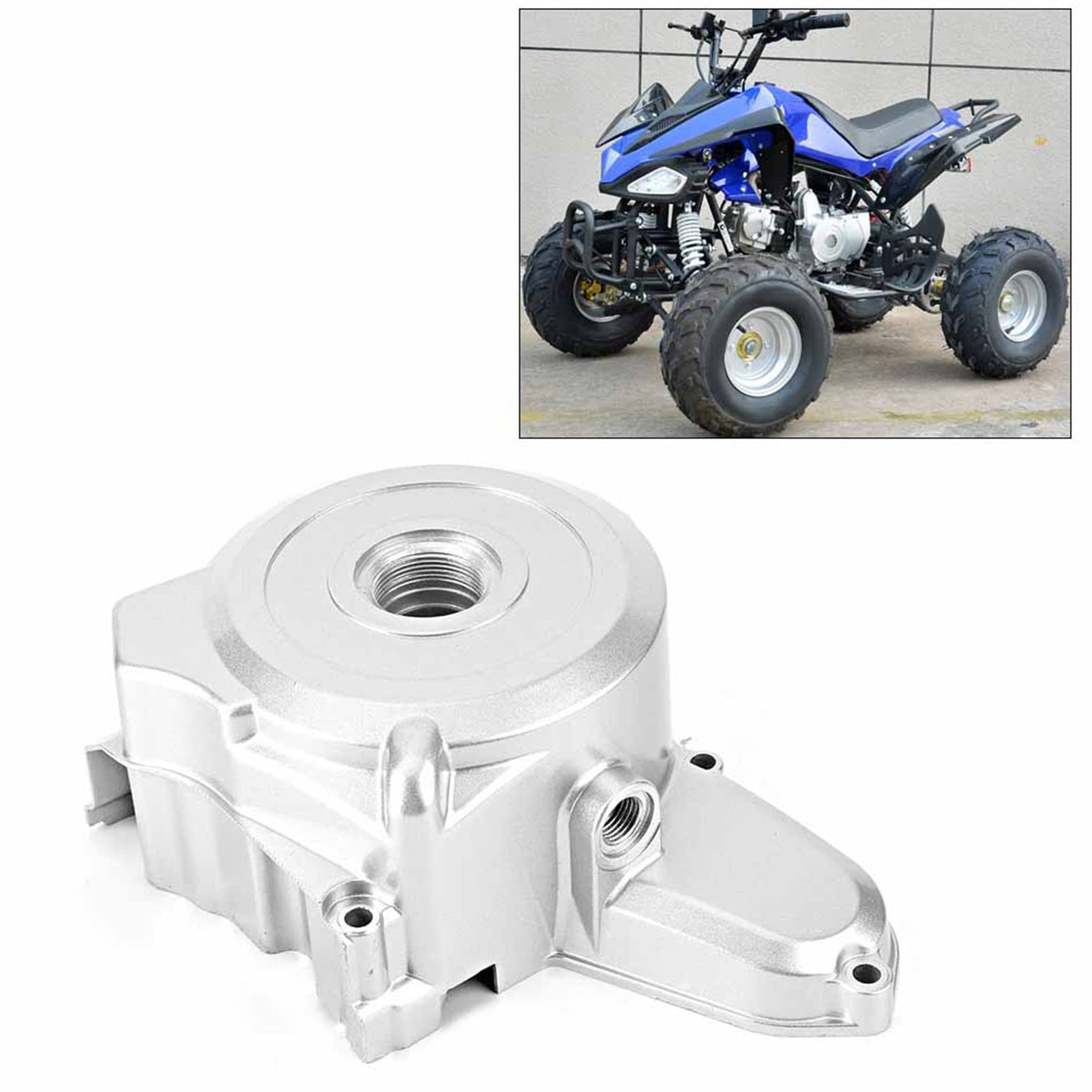 Motor Motorabdeckung, Aluminiumlegierung Top Mount Anlasser Motordeckel Gehäuse für 110ccm 125ccm Pit Quad Dirt Bike ATV