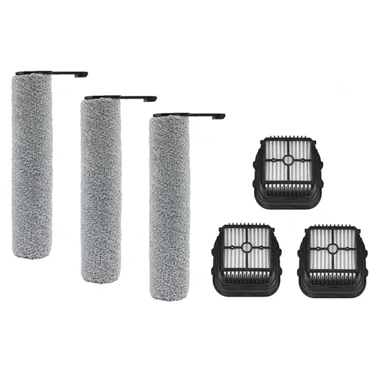 Paquete de 6 cepillos giratorios y Filtro HEPA compatibles con aspiradora Laresar S7 Pro