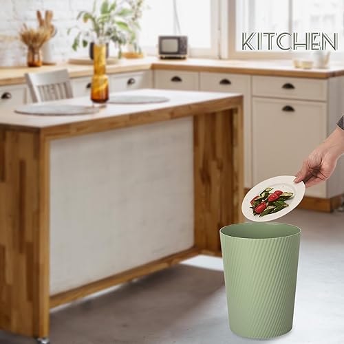 Vista 66 de UUJOLY Cubo de basura pequeño para basura, contenedores para baños, lavandería, cocinas, oficinas, habitaciones de niños, dormitorios