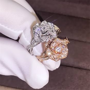 アクセサリー GDC Diamond Memory Ring (Zirconia / Gold Amazon.com: Gold-plated domineering full diamond business