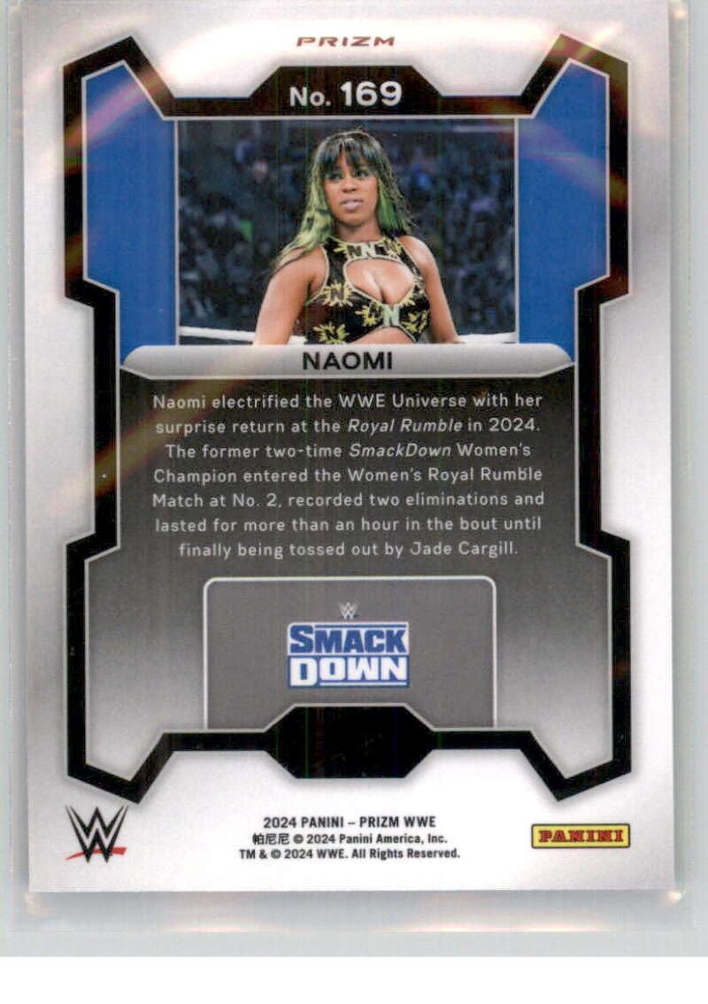 タレントカード Naomiii_ Amazon.com: 2024 Panini Prizm Prizms Silver #169 Naomi SmackDown