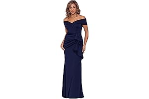 Petite Mother of the Bride Dress with Sweetheart Neckline and Side Ruffle