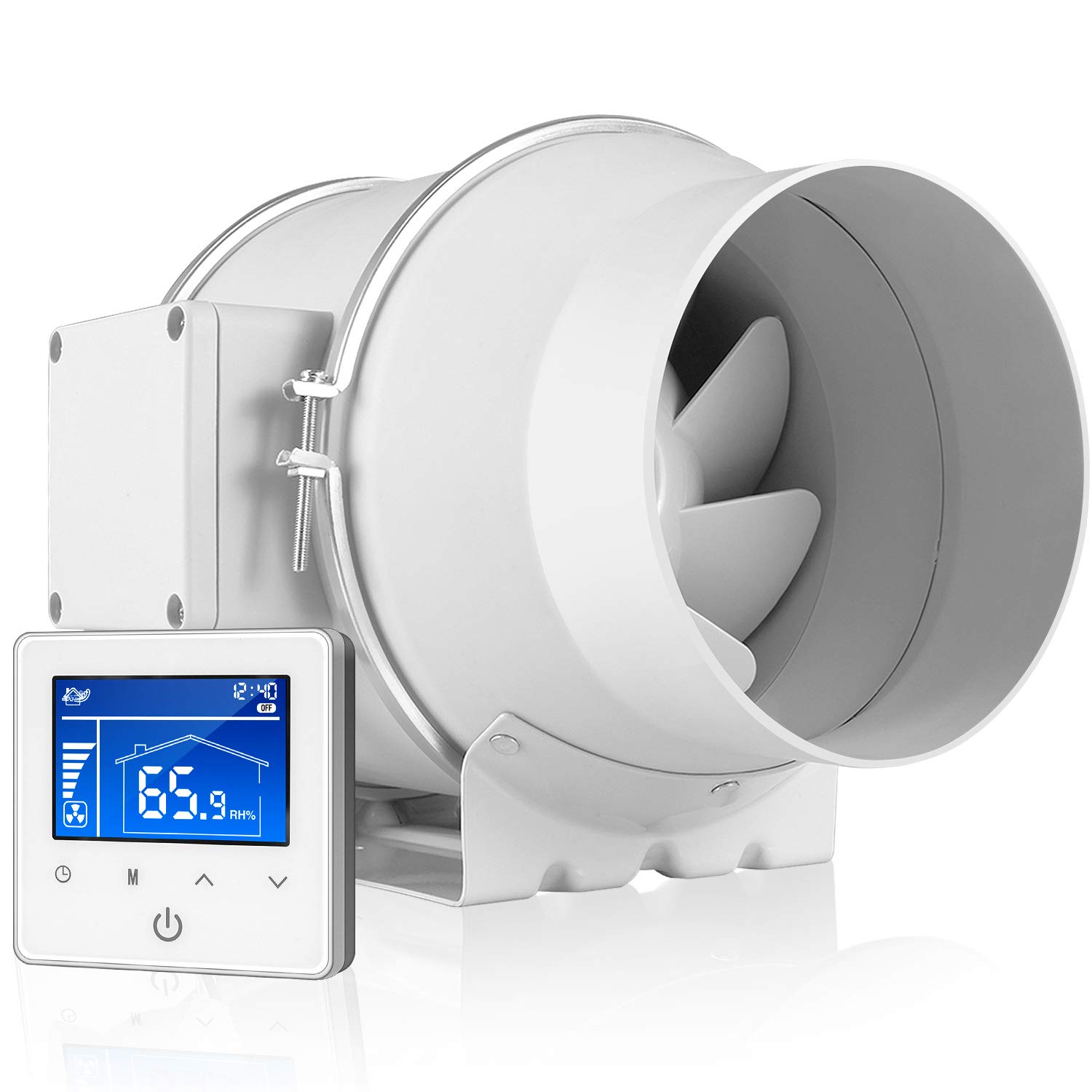 Buy iPower GLFANXINLINEPRO6 6 Inch 390 CFM Inline Duct Temperature