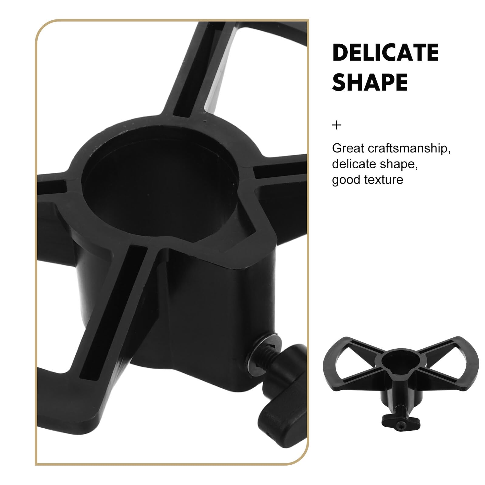 DECHOUS Soporte Plegable Ajustable para Djembé Africano Trípode Negro y Estructura de Suspensión Adecuado para Escenario y Aula