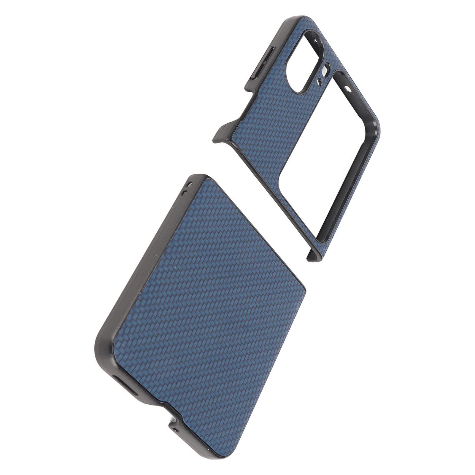 Cocoarm Carbon Fiber Texture Case for Find N2 Flip (BLUE)