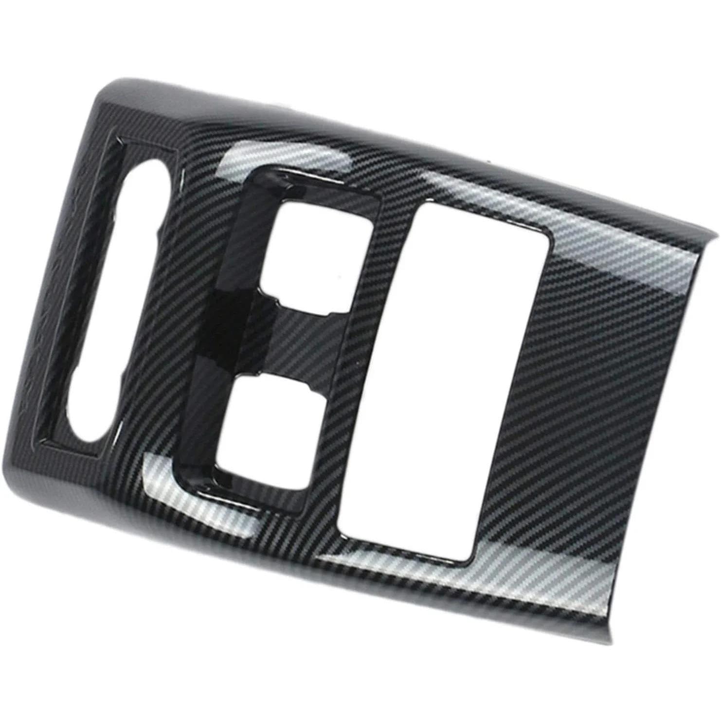SYLTER Aria Condizionata Auto Bocchette per Ford per Explorer 2020 Bocchetta di Uscita dell'Aria Condizionata Posteriore Pomello Pannello USB Cornice Copertura Finitura Fibra Carbonio