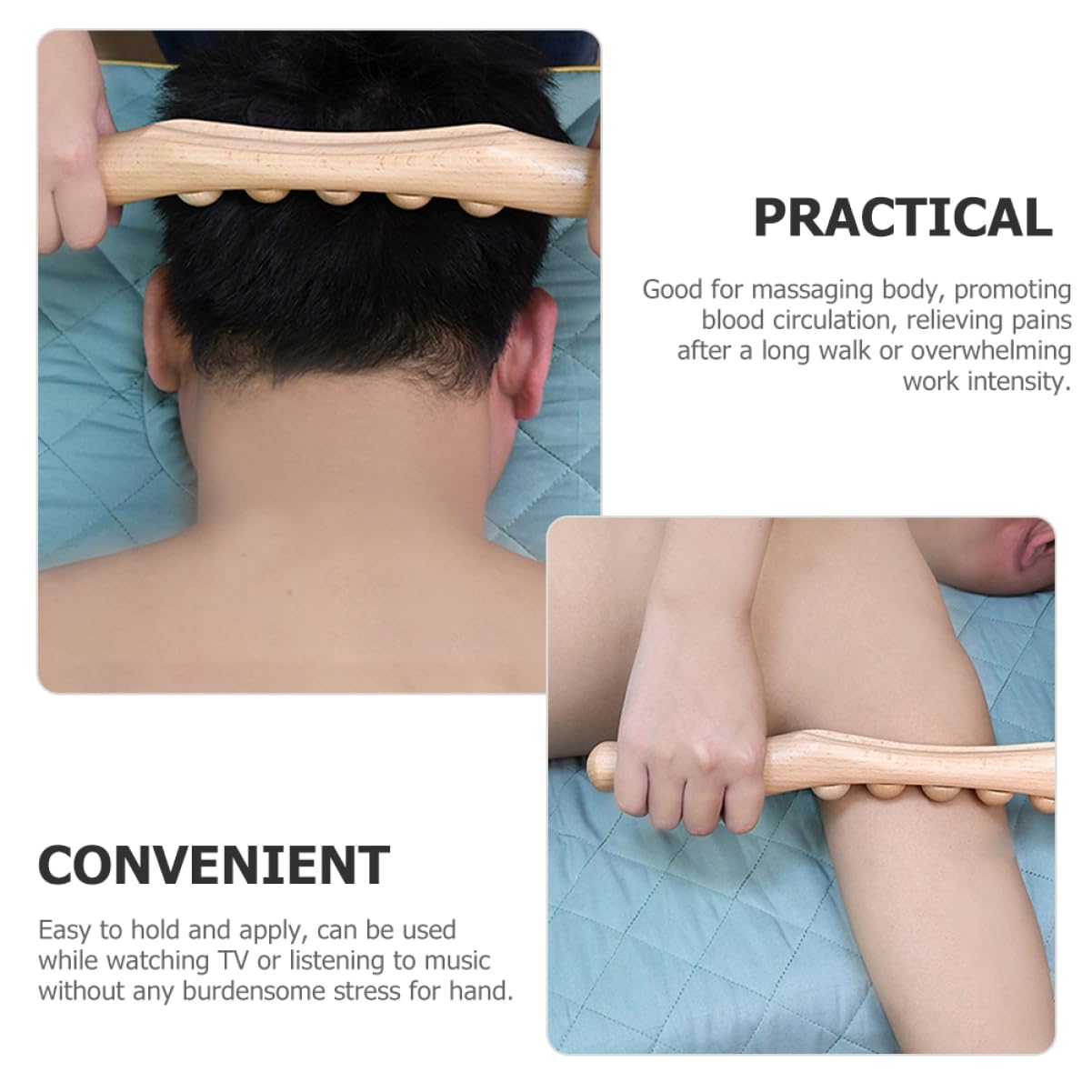 Beavorty 5 Pz di rotolamento del tendine di massaggio gres miscelatore semplice massaggiatore portatile portable massager da massaggio per la schiena massaggiatore muscolare