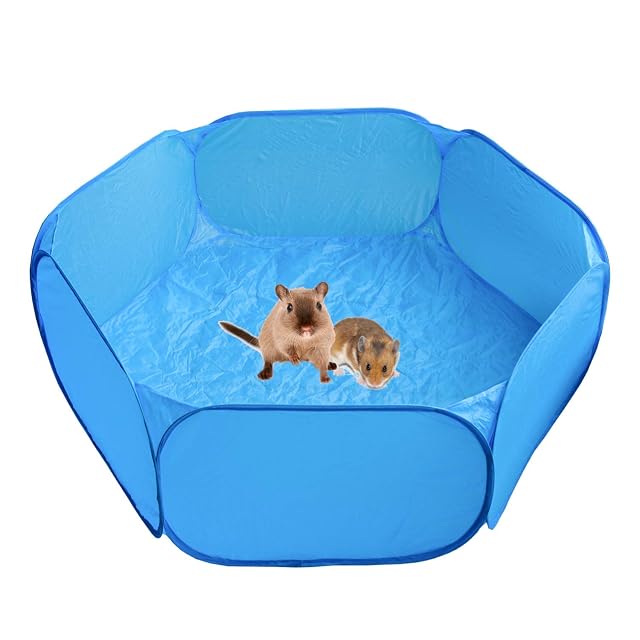 Heppurg Pico de Juegos de Cerdo de Guinea para Interior Pluma de hámster Parque Infantil pequeño Animal…