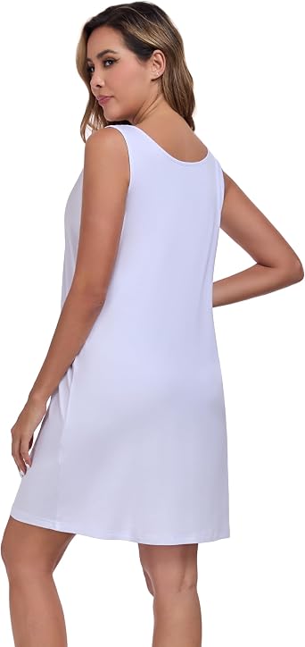 VintageClothing Womens Full Slip Tank Top Dress Soft Slip Under Dress