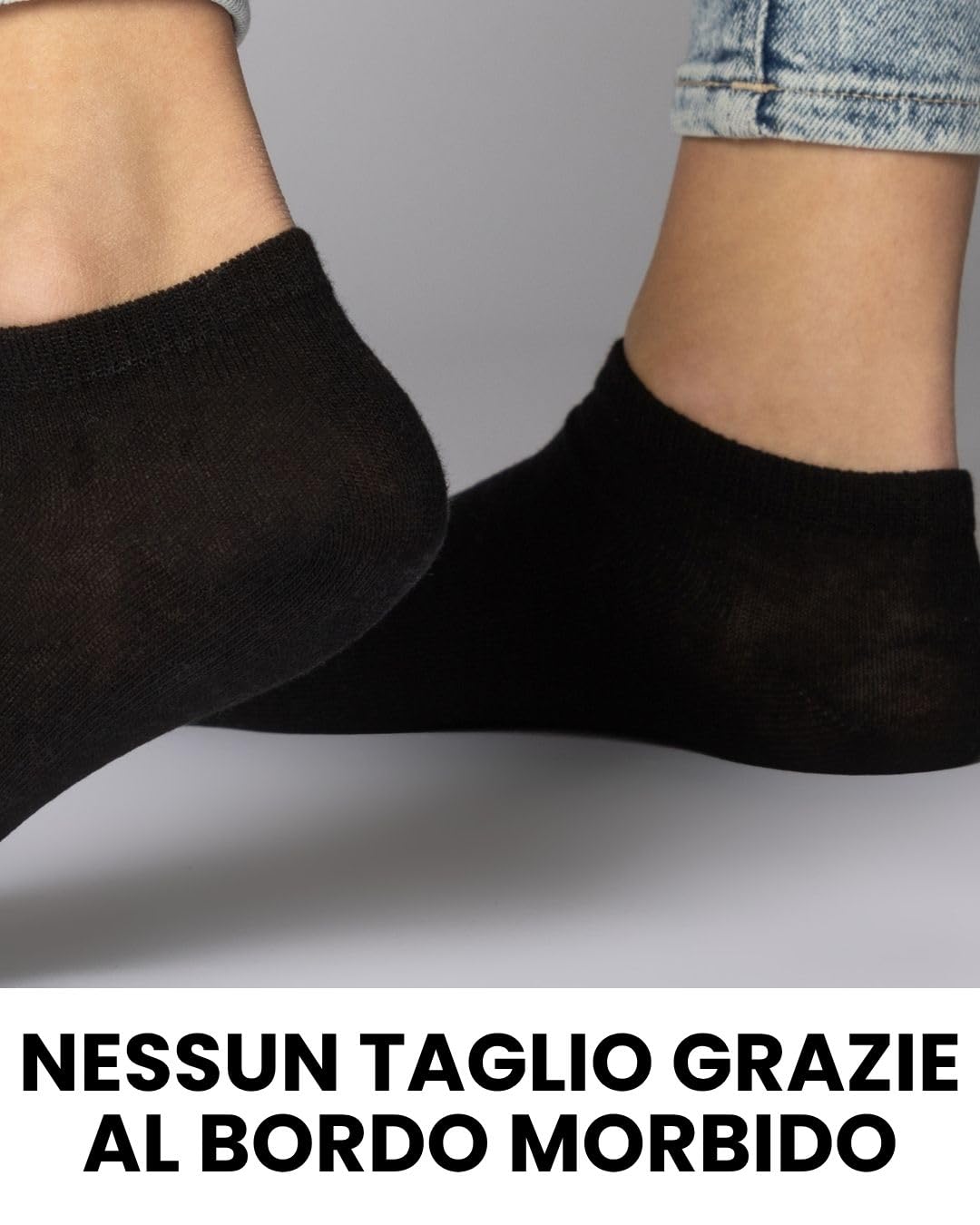 sockenkauf24 10 | 20 | 30 Paia Calzini Corti Uomo Donna Calze Corte Nero Bianco Grigio Cotone
