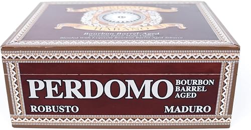 Miniatura 5 de Perdomo  Caja de cigarros de madera Habano Robusto Maduro vacía - 7.75" x 6" x 3"