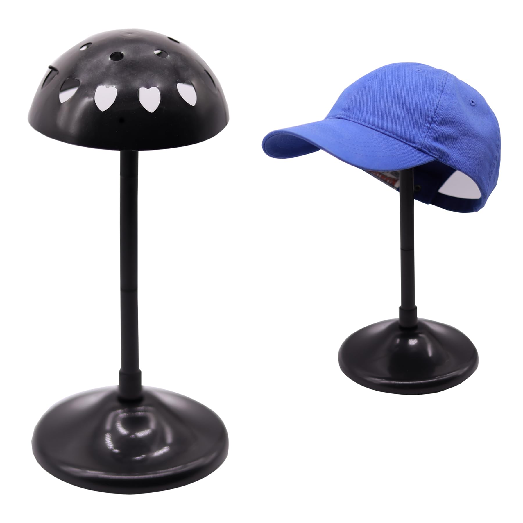 Wig Stand, Wig Holder, Detachable Wig Stand, Sturdy Design with Love Shaped Wig Head, Hat Display Stand for Hats Wig, Portable, 1 Piece