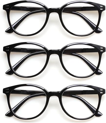Juego de 3 anteojos de lectura con bisagra de resorte, lentes de lectura a la moda, color negro o tortuga, para hombres y mujeres Juego de 3 anteojos de lectura con bisagra de resorte, lentes de lectura a la moda, color negro o tortuga, para hombres y mujeres