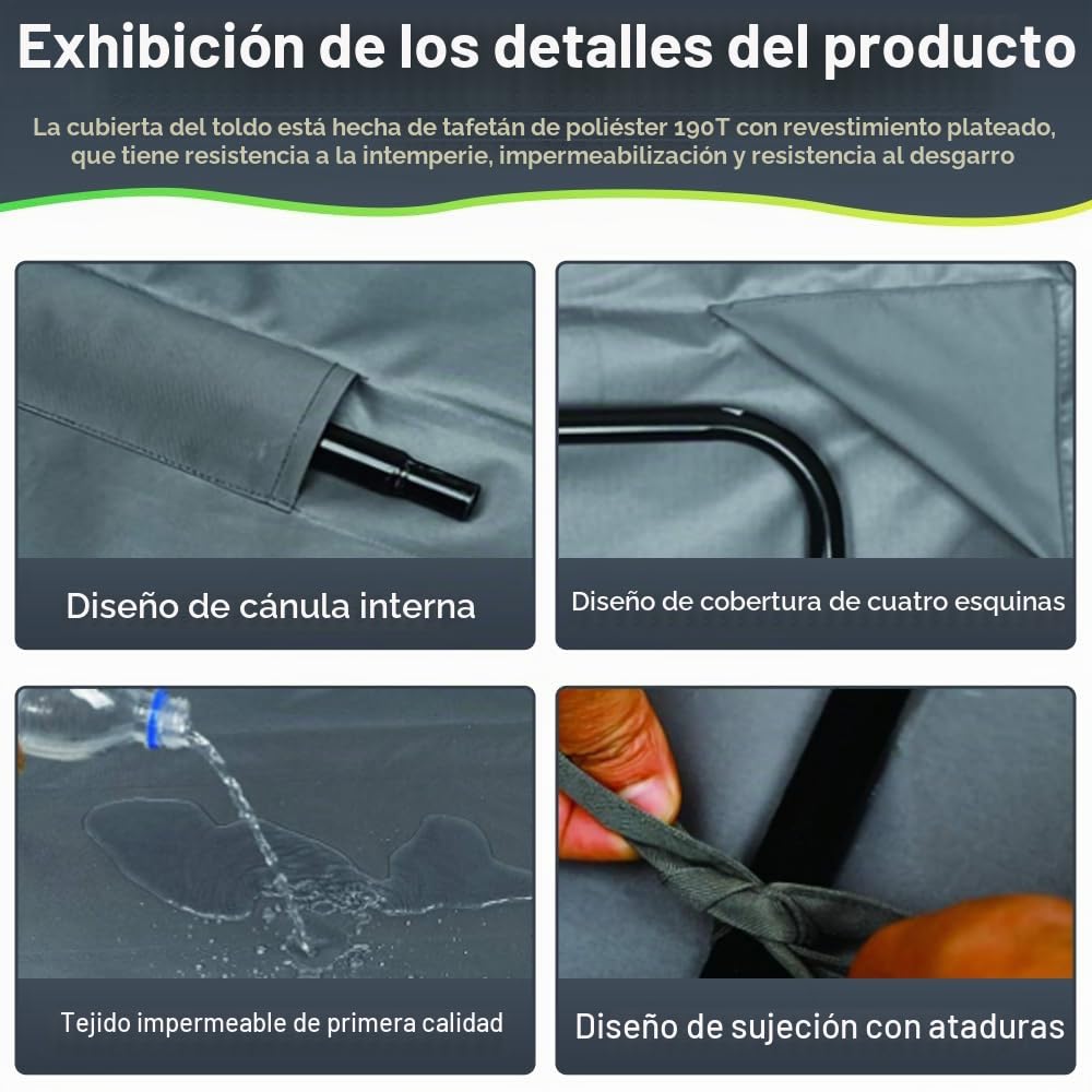 Toldo impermeable de repuesto para columpio de jardín, resistente a los rayos UV, funda para silla de columpio de 3 plazas, cubierta superior de hamaca resistente para muebles de exterior (solo funda)