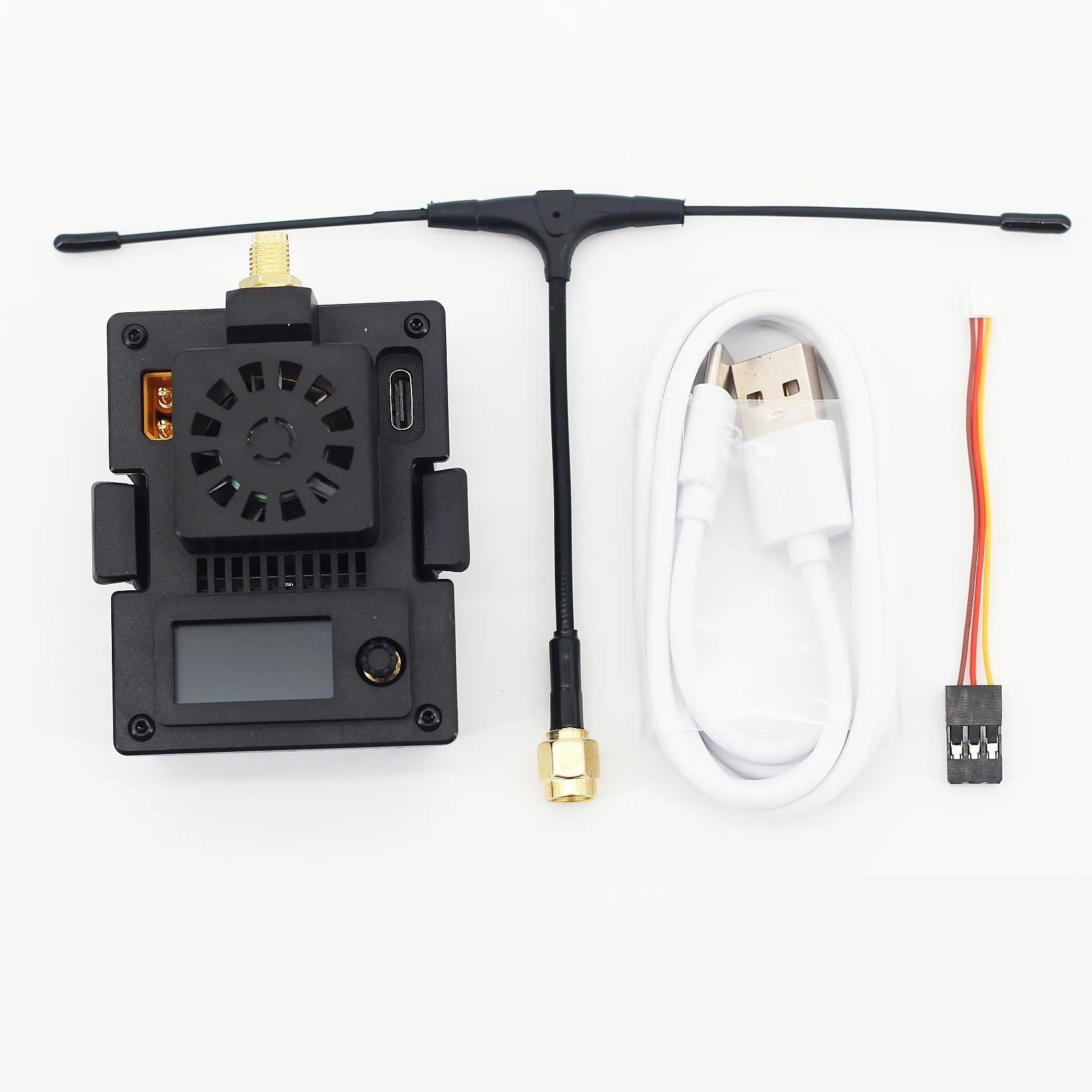 For CYCLONE ELRS 2.4G 915 for Micro TX Module Max 500m for OLED Screen Cooling Fan For OpenTX Transmitter RC FPV Drone Drone parts(915M MICRO TX)