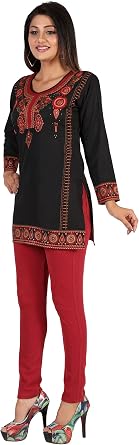 Maple Clothing Indian Tunic Tops Women's Short Kurti Kurta India Clothing Outfit