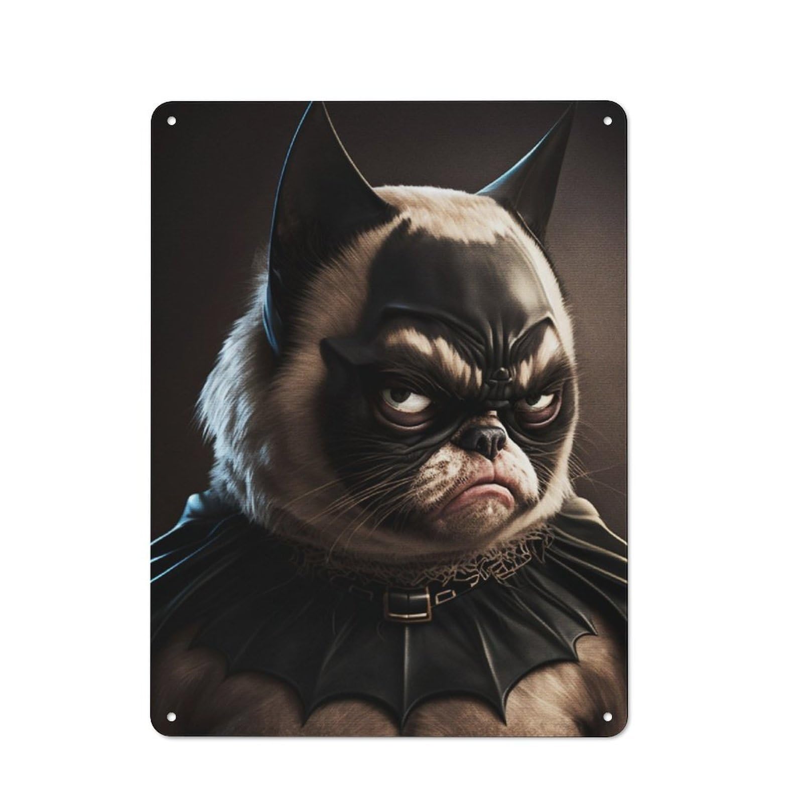 Junmoney Cat Memes Metal Sign 40X30cm With For Workshop Wall, Rustic Decor, For Collectors Decorating Workshops And Hobby Rooms