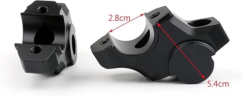 Miniatura 3 de Areyourshop Adaptador de extensión superior para manillar elevador de 0.591 in para Yamaha MT-09 FZ-09 2012-2020, XSR900 2012-2016, tamaño de la