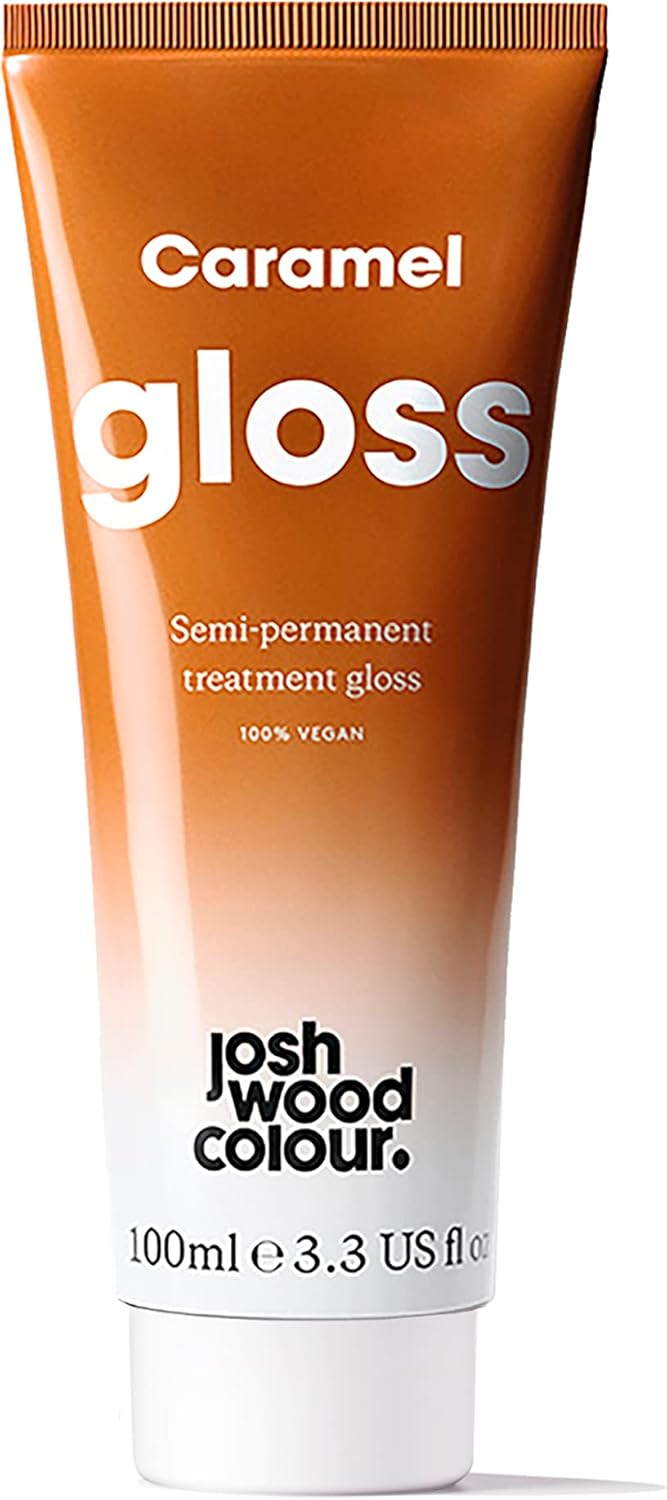 Josh Wood Hair Gloss (Caramel) Semipermanent gloss refreshes and enriches brown locks, adds