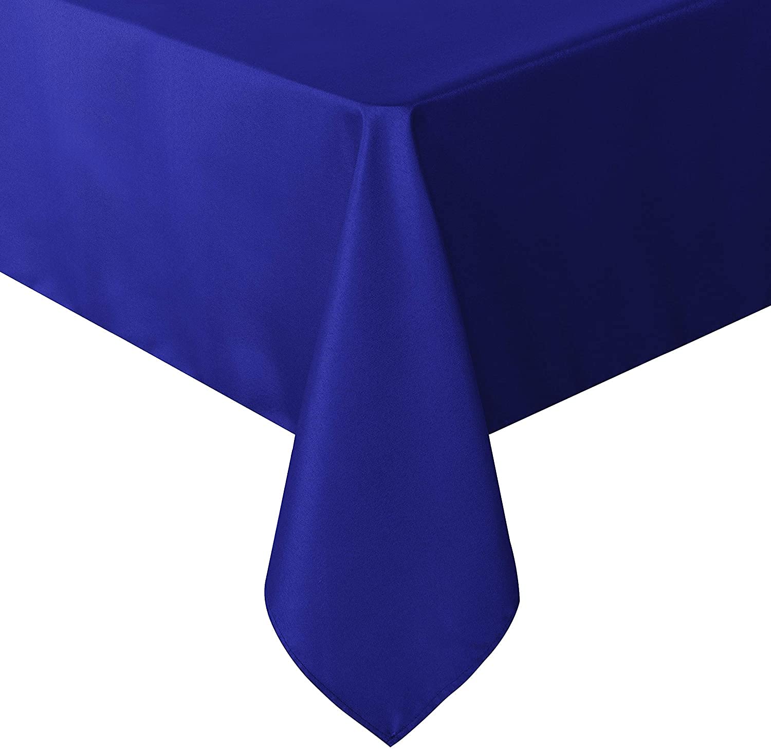 ATOOTFUSION Soft Cloth 4 Seater Rectangular Tablecloths Wedding Party Patio Table Covers Event Tablecloth (Royal Blue Tablecloth)-image-28