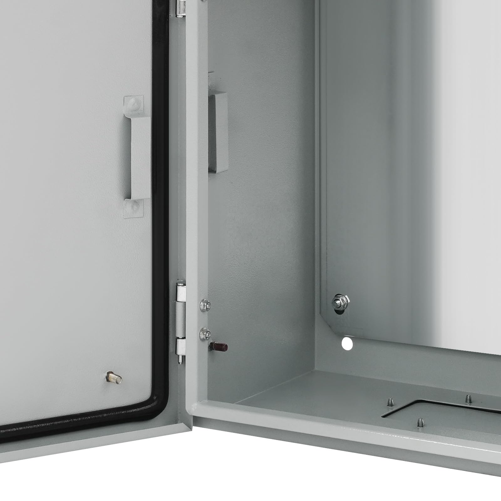 Caja de distribución eléctrica IP65, 40 x 40 x 20 cm, con protección IK08, caja de conexiones resistente a la intemperie con cerradura y llave, para distribución de electricidad, fusibles