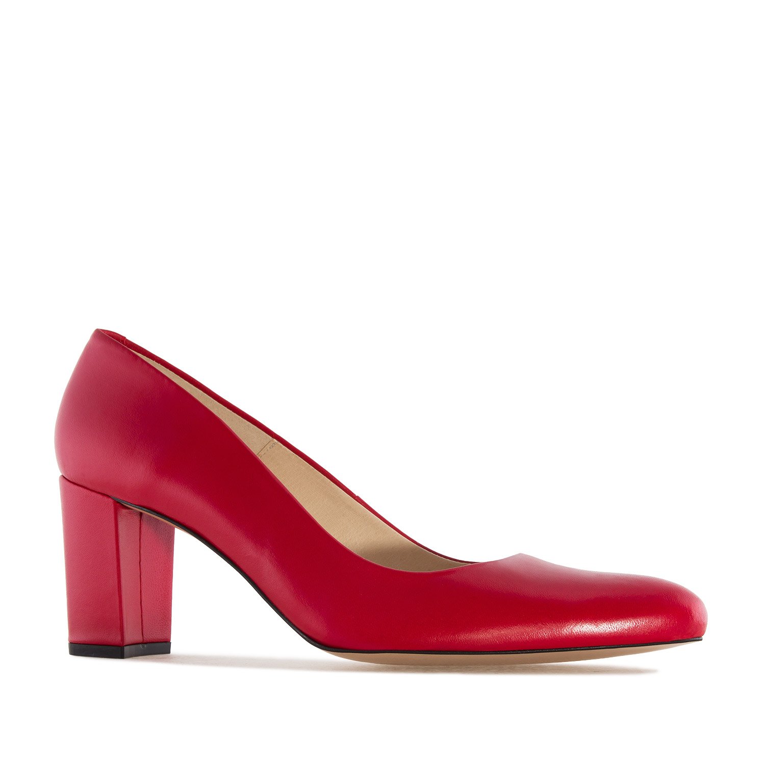 Andrés Machado - Scarpe Eleganti con Tacco per Donne e Ragazze - Alba - Tacco Largo e Punta a Mandorla - Décolleté in Pelle Liscia - Misure Speciali