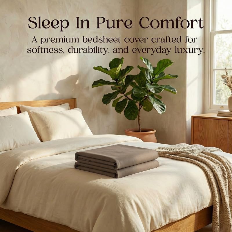 Image of Utopia Bedding Waterproof Mattress Protector King Size, Cotton Terry Bed Cover, Breathable Mattress Cover & Bed Protector for Double Bed, Elastic Fitted Waterproof Mattress Cover, 198 x 183 cm