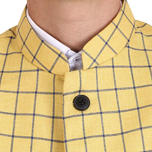 Image of Veera Paridhaan Men's Poly Cotton Jute Nehru Jacket