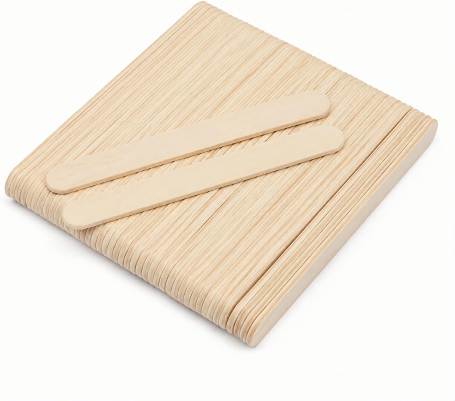 Popsicle Sticks 3.5 Inch, Natural Wood Craft Sticks, Food Grade Ice Cream Sticks for DIY Crafts, Classroom Projects, Dessert Making & Home Decoration (50 Pcs)