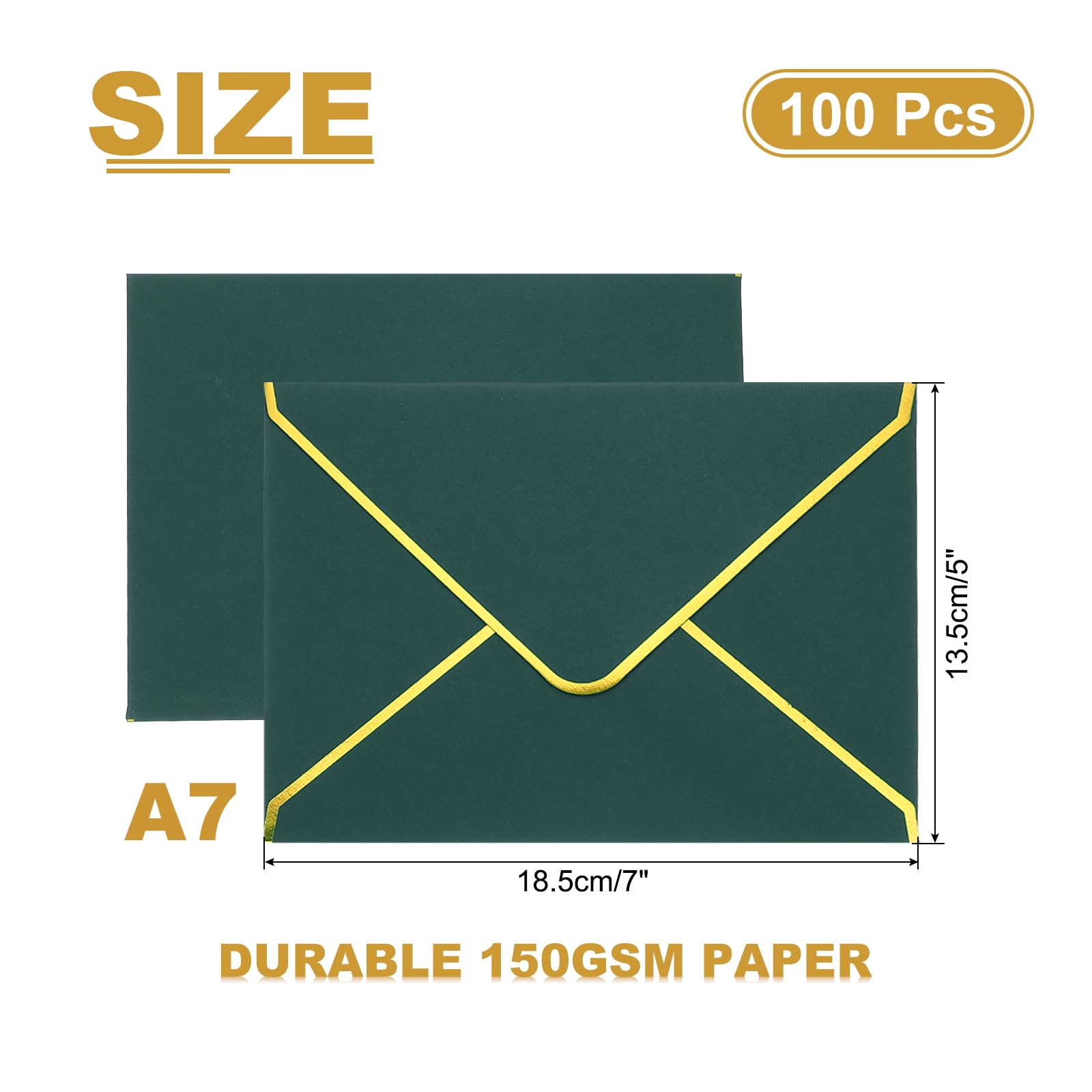 PATIKIL 100 Pack A7 Envelopes - Image 2