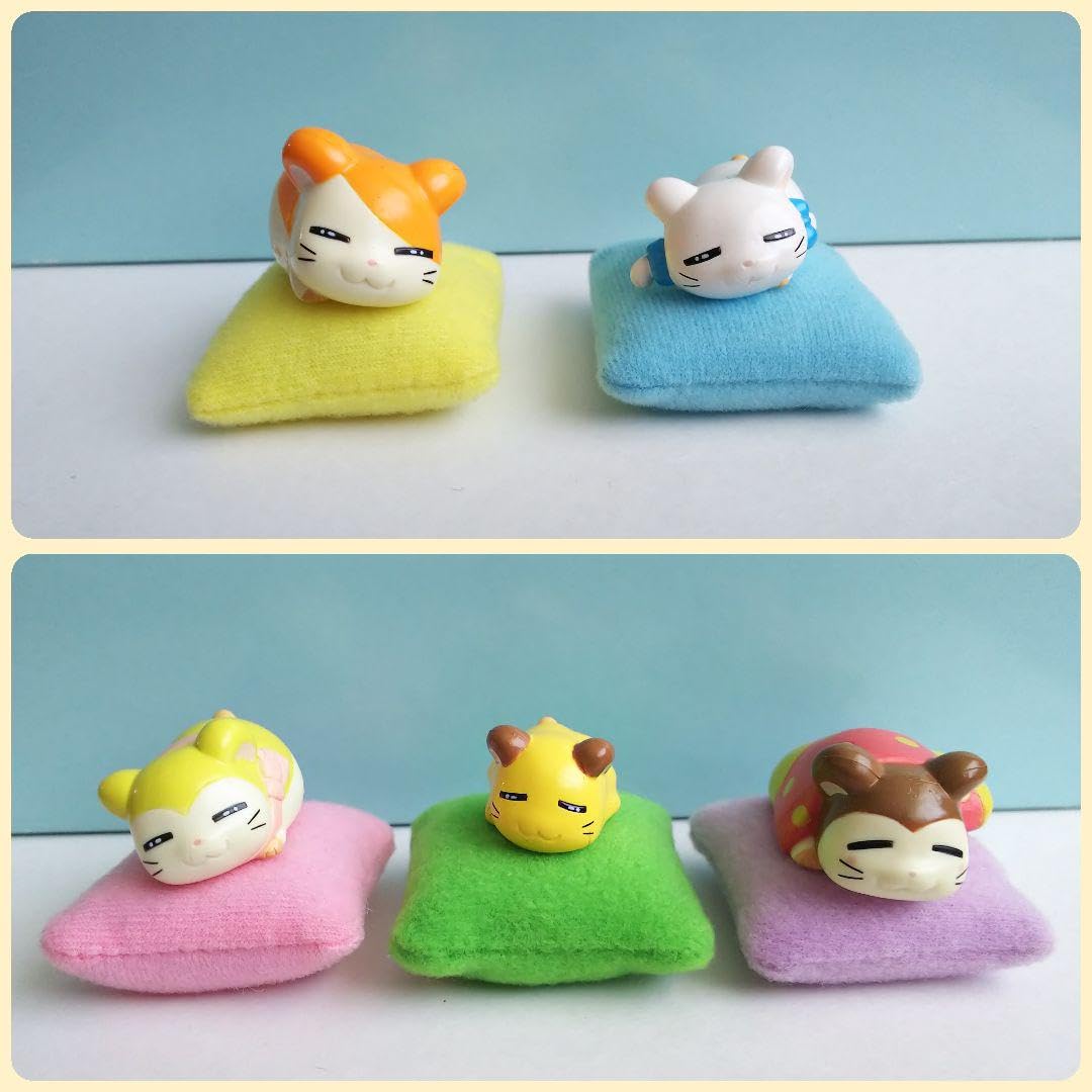 とっとこハム太郎フィギュア ねむねむハムちゃんず 全5種＋おまけ Amazon | 稀少 とっとこハム太郎 ねむねむハムちゃんず ミニフィギュア