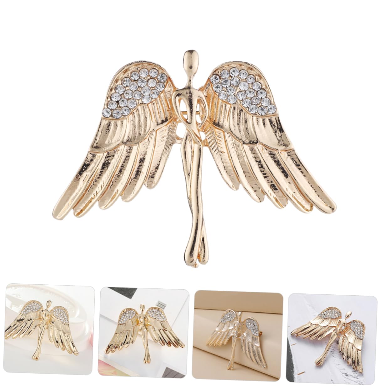 Broche, Insignia, Solapa para Ropa de Mujer, estética, Sombrero, Chal, aleación de Zinc Dorado
