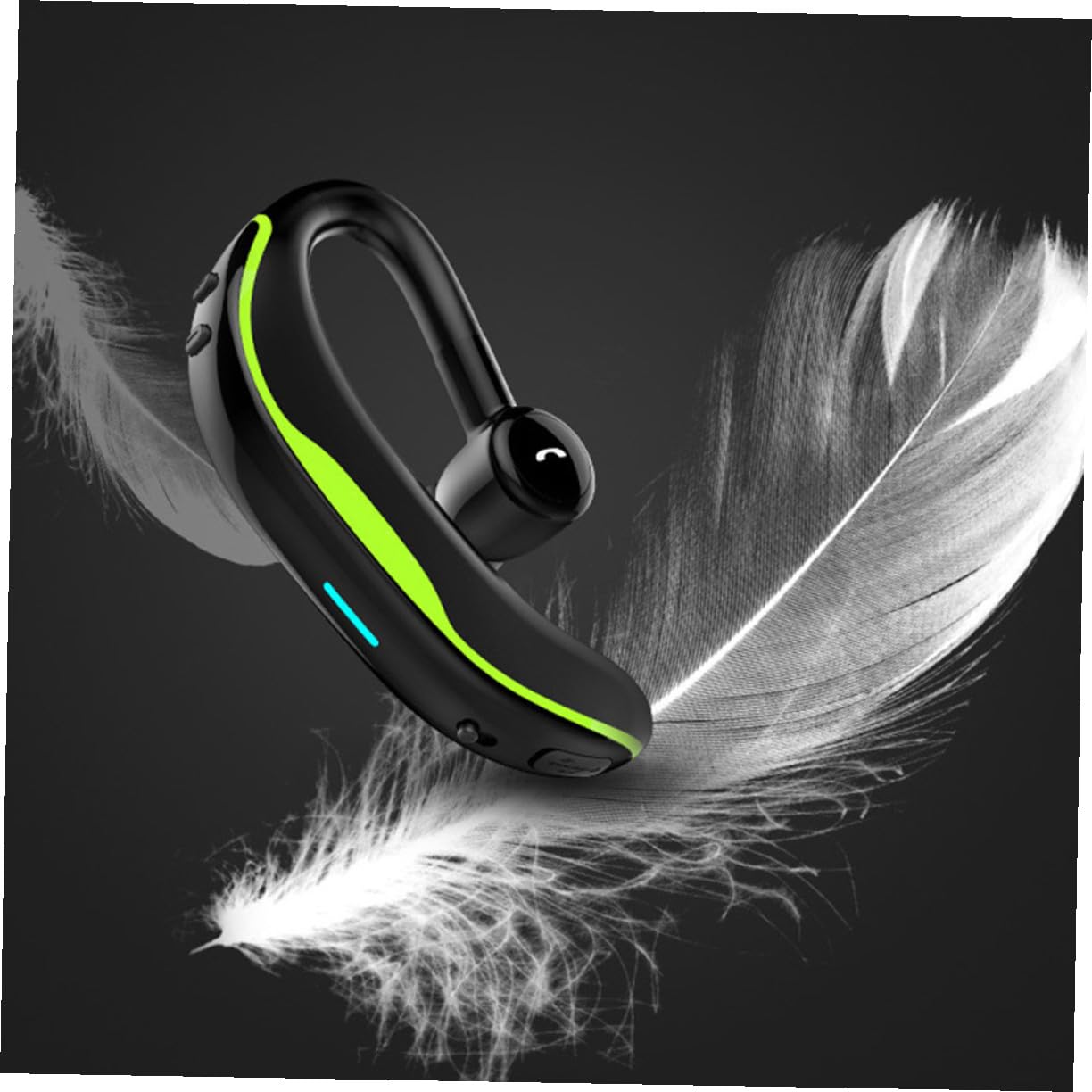 Didiseaon Auricolari sportivi con gancio per orecchio cuffie senza fili a batteria suono dinamico compatibili smartphone e tablet grigio