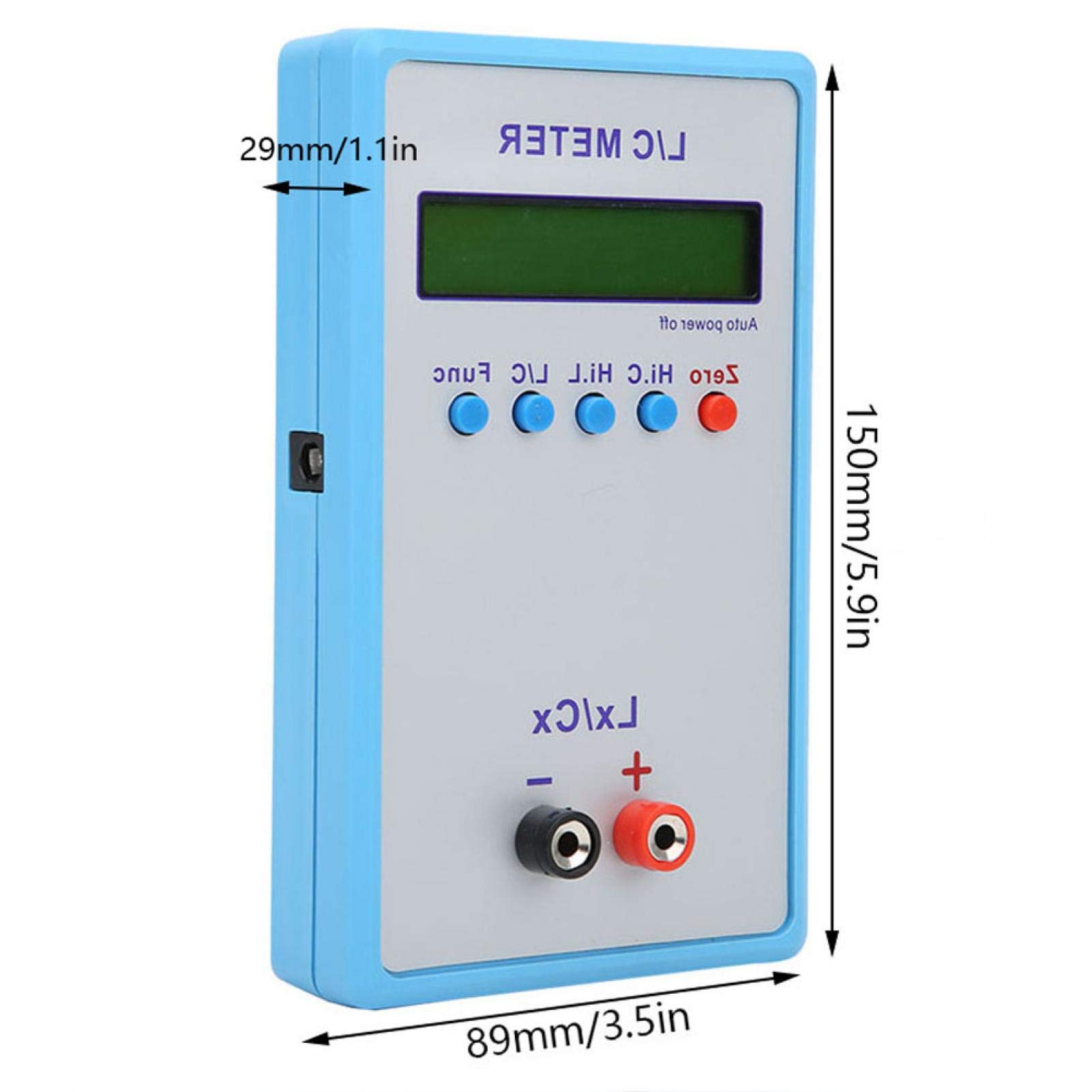 Probador LCR, Medidor L/C de pantalla LCD de resonancia LC, Multímetro de inductancia multifuncional portátil, LC-200A para investigación científica Ingeniería técnica