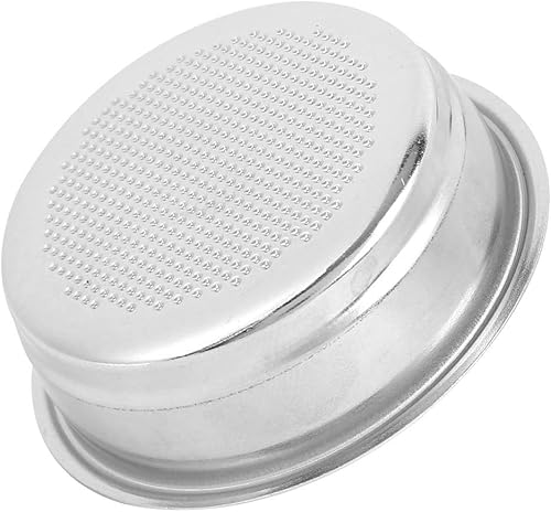 Miniatura 8 de Filtro de café de acero inoxidable, 2.008 in de una sola capa de acero inoxidable para máquina de café, filtro de filtro apto para DeLonghi, filtro