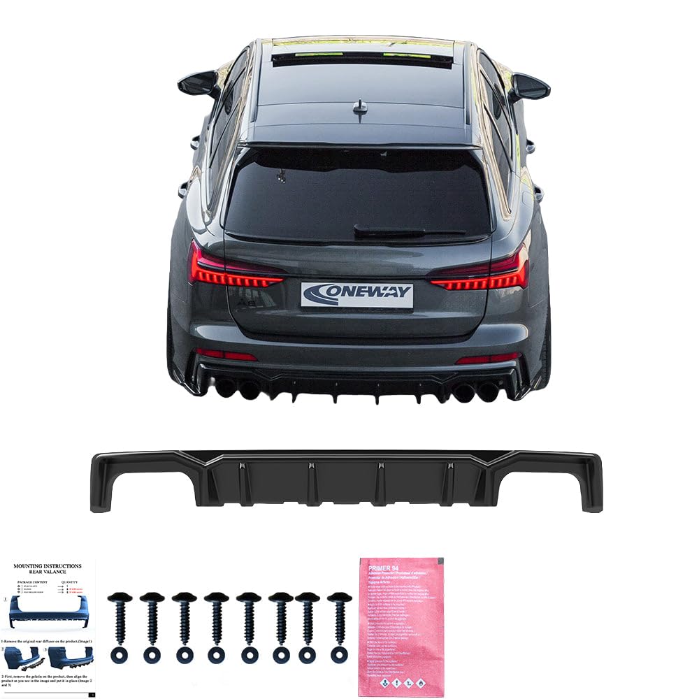 Heckdiffusor kompatibel mit AUDI S6 C8 Limousine–Avant 2019+