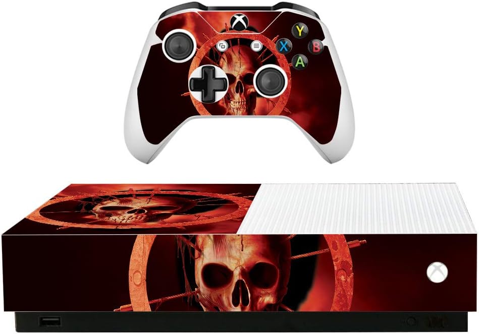 MightySkins Skin for Microsoft Xbox One S All-Digital Edition - Blood Ring | Protective, Durable, and Unique Vinyl Decal wrap Cover | Easy to Apply, Remove, and Change Styles | Made in The USA