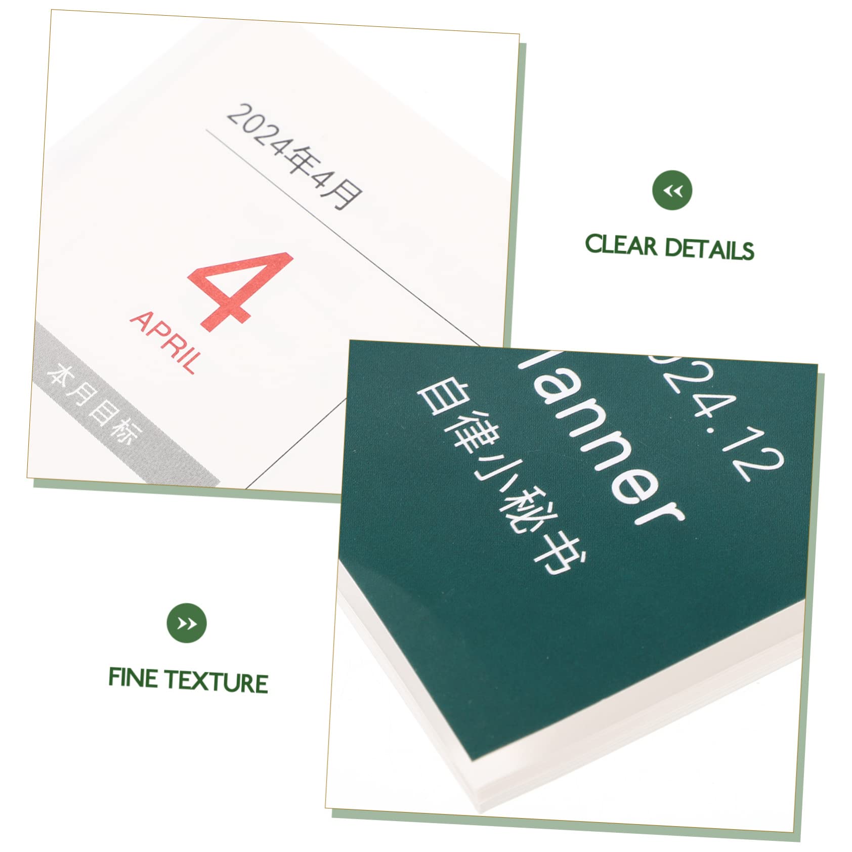 VILLCASE 5pezzi Pianificatore Mensile Agenda Accademica Portatile Con Design Elegante Per Organizzazione Personale e Studio Pratico Calendario Per Casa e Ufficio