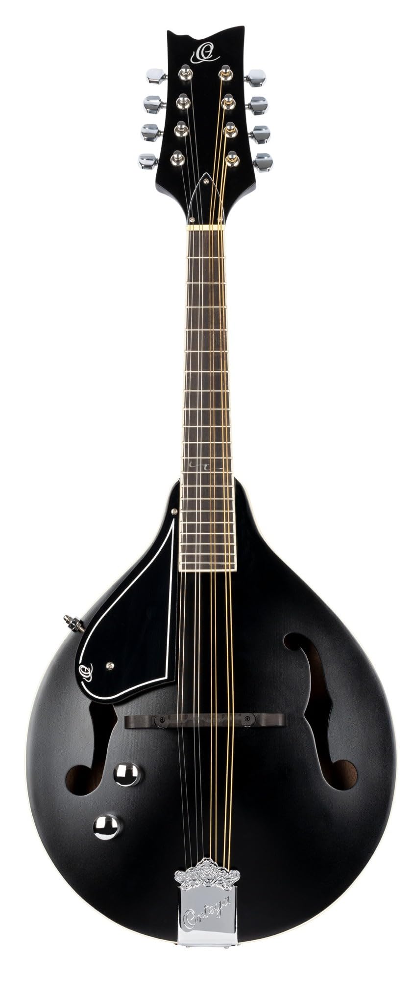 Ortega A-Style Series Mandolino 8 String Lefty – Nero con Custodia e tracolla (RMAE40SBK-L)