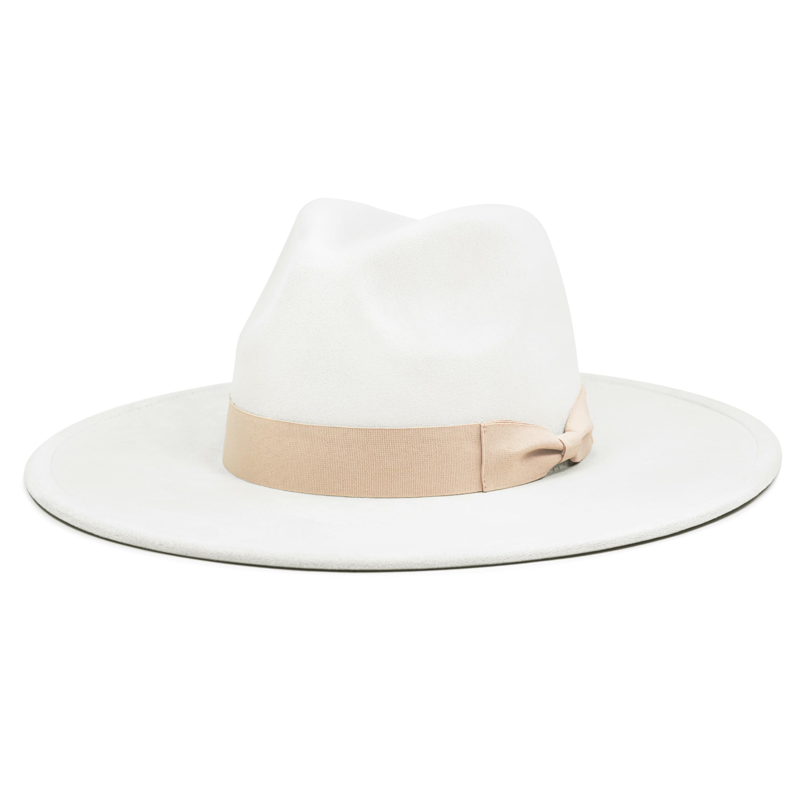 FLUFFY SENSE. Big Wide Brim Fedora Hat for Women - Nashville Outfits Western Hats Women's Felt Panama Rancher Hat