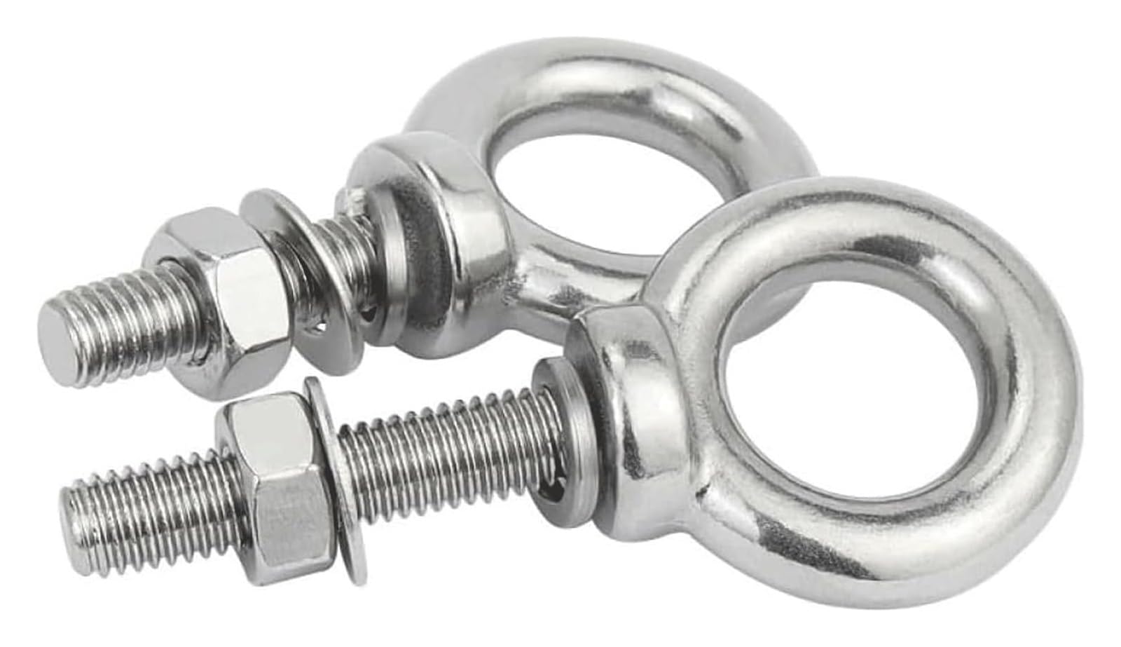 Pernos de ojo de acero inoxidable, 1 Uds., tuercas de ojo de elevación M14 a M30, juego de cáncamos de anillo de tornillo extendido de acero inoxidable 304 con tuercas(M30x38mm)