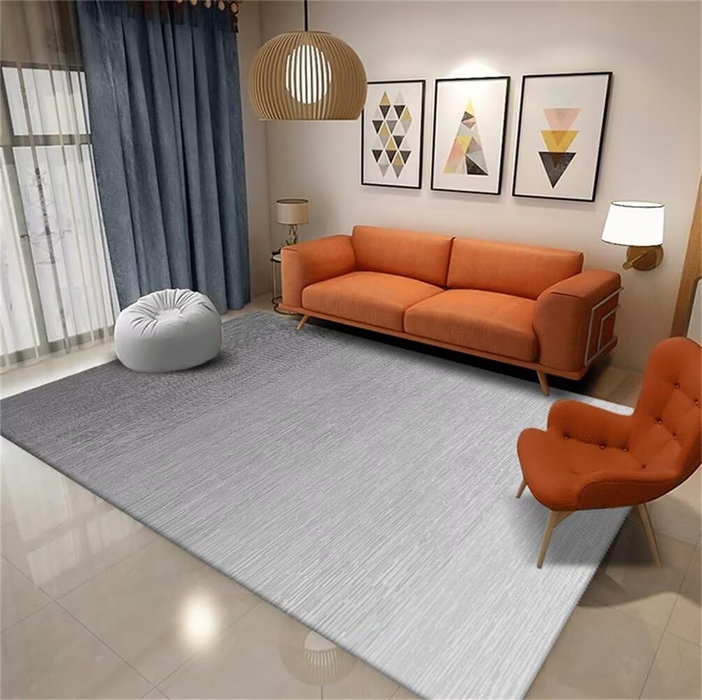 Tapis chambre ado moderne gris 180x230cm pour créer un coin cosy
