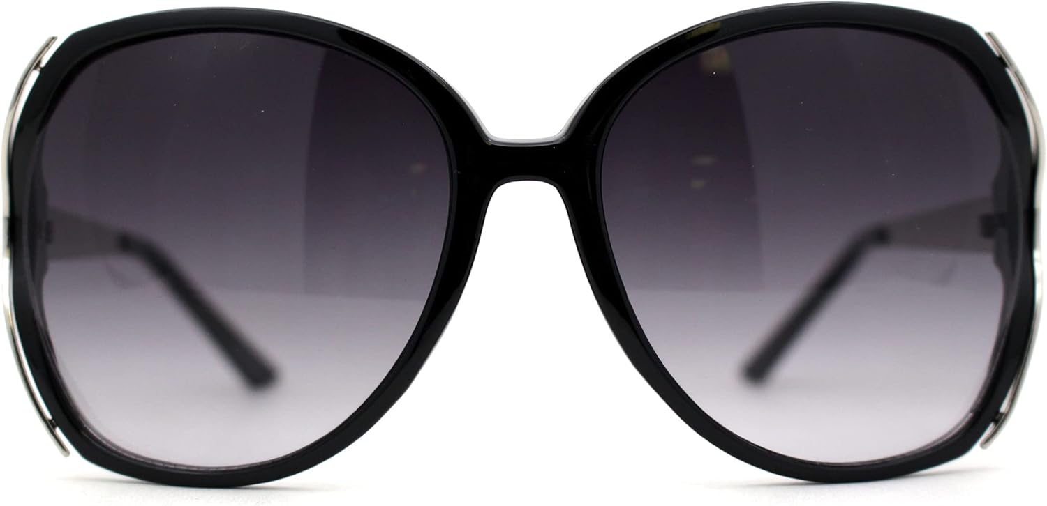 Womens Chic Butterfly Oversize Sunglasses - Image 2