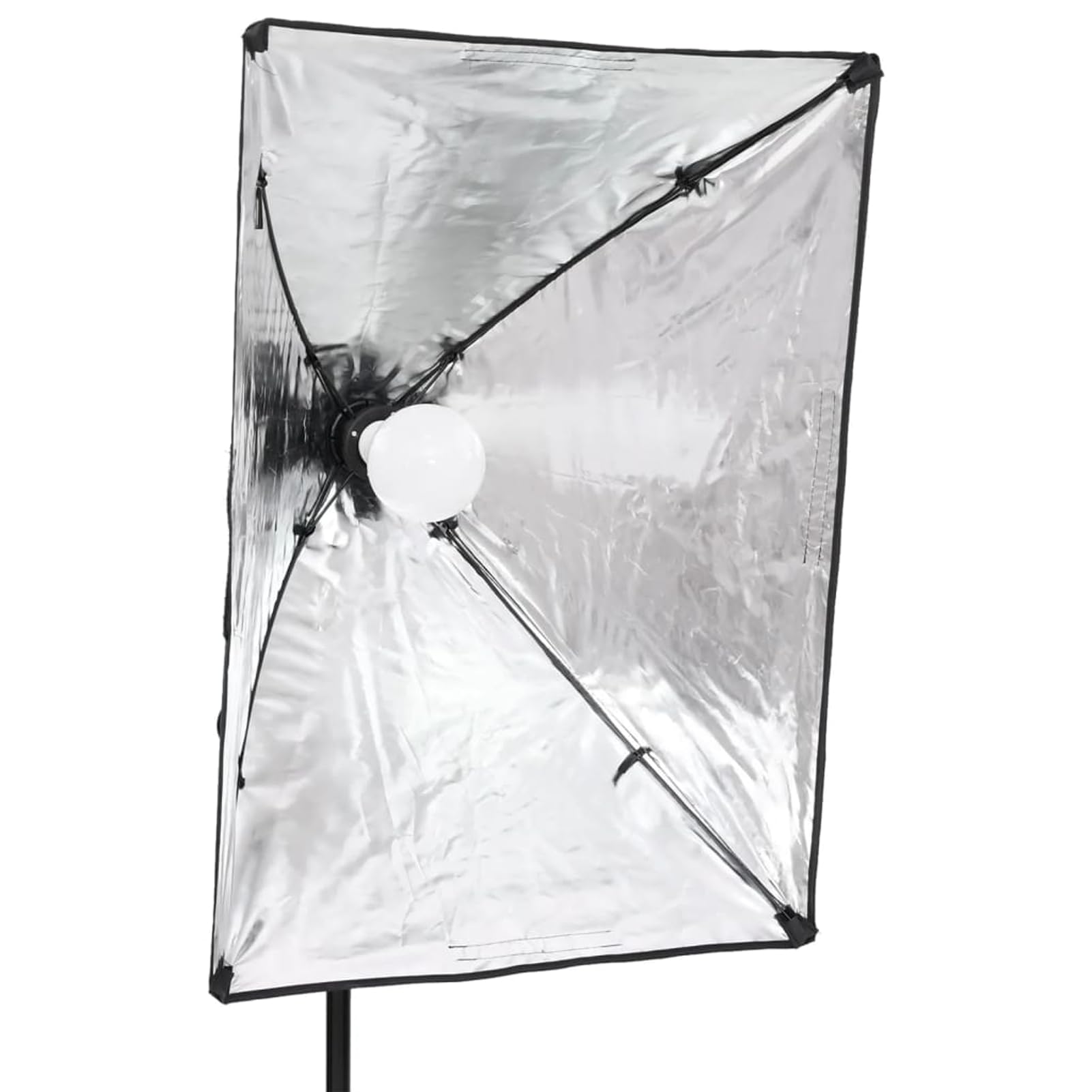 Homgoday Kit de Estudio Fotográfico LED 5500K, 2x Softbox, 2x Trípodes, 2x Bombillas, 5 Fondos Coloridos | Iluminación Fría, Sistema de Fondo Flexible, Reflectores 5 en 1