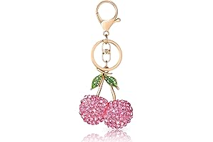 Pixie Pink Cherry Hanging Keychain